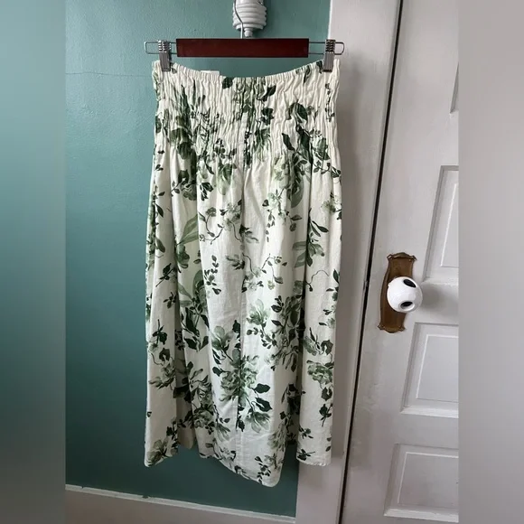 NWT Abercrombie & Fitch Green Floral Maxi Skirt - Picture 5 of 5